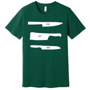 Play With Knives Funny Cooking And Chef Gift Premium T-Shirt