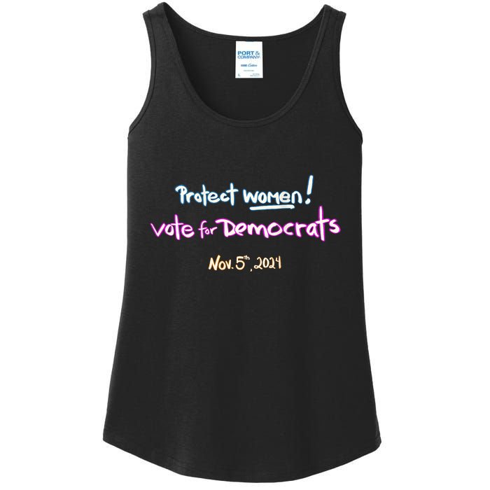 Protect Women! Kamala 2024. Election 2024 Ladies Essential Tank