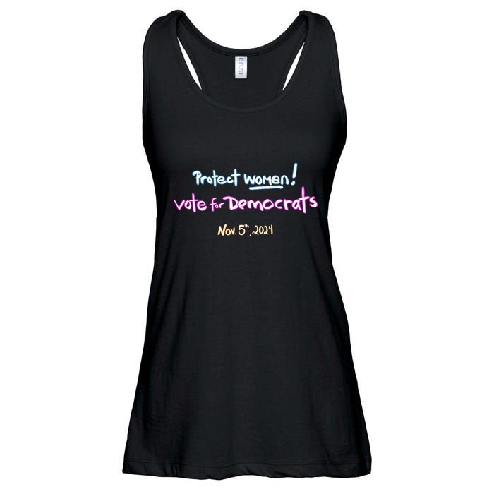 Protect Women! Kamala 2024. Election 2024 Ladies Essential Flowy Tank