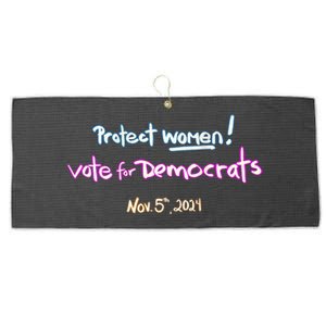 Protect Women! Kamala 2024. Election 2024 Large Microfiber Waffle Golf Towel