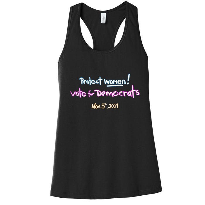 Protect Women! Kamala 2024. Election 2024 Women's Racerback Tank