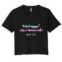 Protect Women! Kamala 2024. Election 2024 Women's Crop Top Tee