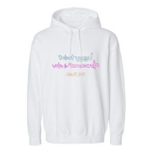 Protect Women! Kamala 2024. Election 2024 Garment-Dyed Fleece Hoodie