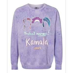 Protect Women Kamala 2024 Election Colorblast Crewneck Sweatshirt