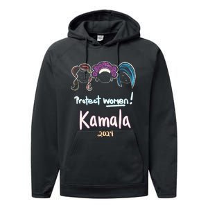 Protect Women Kamala 2024 Election Performance Fleece Hoodie