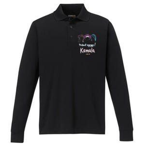 Protect Women Kamala 2024 Election Performance Long Sleeve Polo