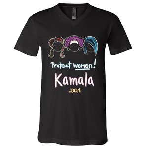 Protect Women Kamala 2024 Election V-Neck T-Shirt