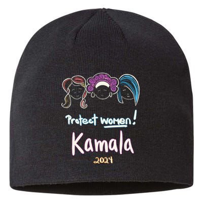 Protect Women Kamala 2024 Election Sustainable Beanie