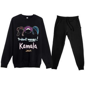 Protect Women Kamala 2024 Election Premium Crewneck Sweatsuit Set