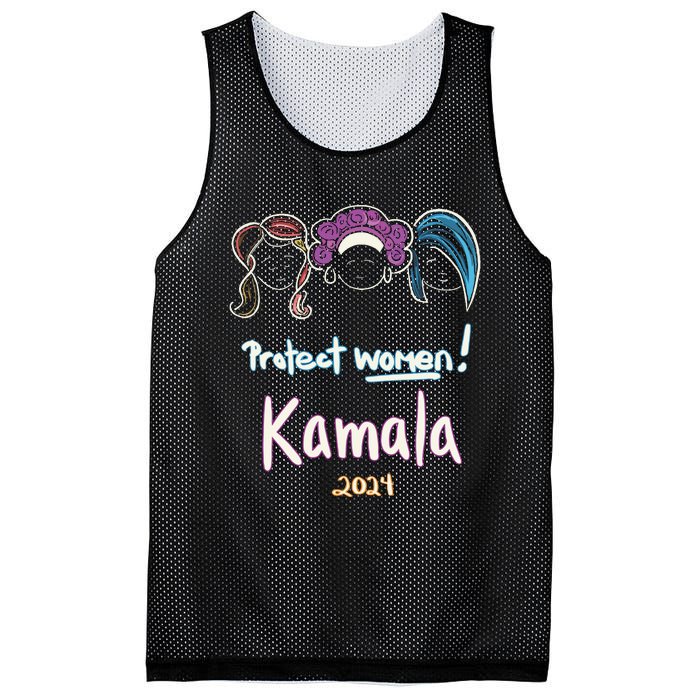 Protect Women Kamala 2024 Election Mesh Reversible Basketball Jersey Tank