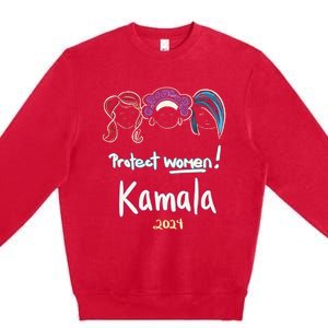 Protect Women Kamala 2024 Election Premium Crewneck Sweatshirt