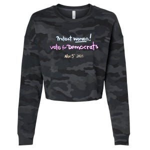 Protect Women! Kamala 2024 Vote Democrats Cropped Pullover Crew