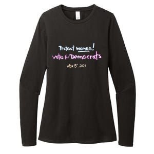 Protect Women! Kamala 2024 Vote Democrats Womens CVC Long Sleeve Shirt