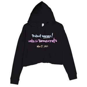 Protect Women! Kamala 2024 Vote Democrats Crop Fleece Hoodie