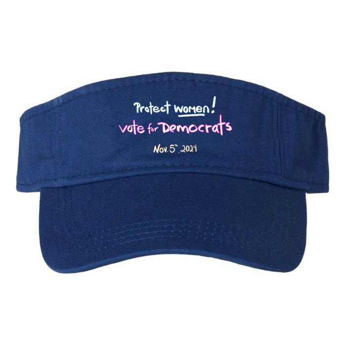 Protect Women! Kamala 2024 Vote Democrats Valucap Bio-Washed Visor