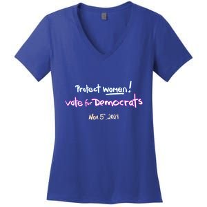 Protect Women! Kamala 2024 Vote Democrats Women's V-Neck T-Shirt