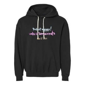 Protect Women! Kamala 2024 Election Garment-Dyed Fleece Hoodie