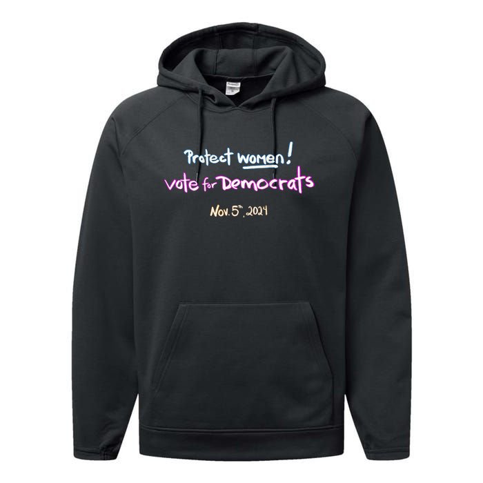 Protect Women! Kamala 2024 Election Performance Fleece Hoodie