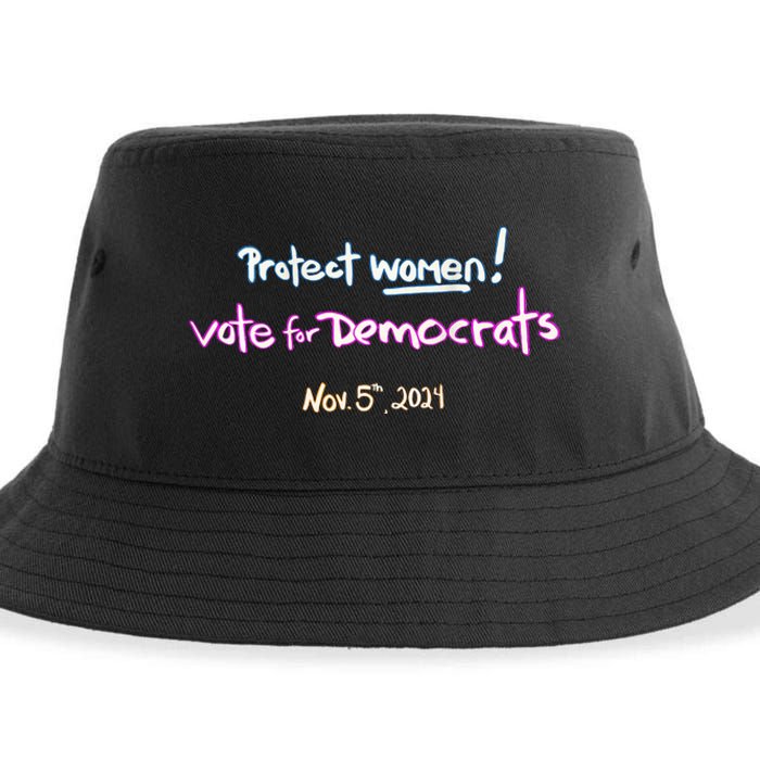 Protect Women! Kamala 2024 Election Sustainable Bucket Hat