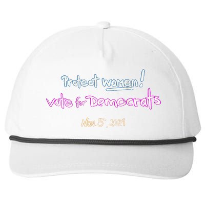 Protect Women! Kamala 2024 Election Snapback Five-Panel Rope Hat