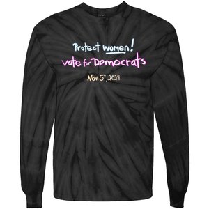 Protect Women! Kamala 2024 Election Tie-Dye Long Sleeve Shirt