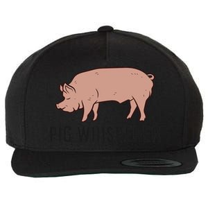 Pig Whisperer Love Pigs Pig Farmer Pig Whisperer Wool Snapback Cap