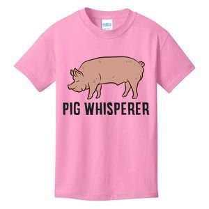 Pig Whisperer Love Pigs Pig Farmer Pig Whisperer Kids T-Shirt