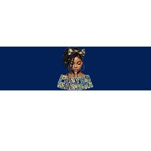 Prayer Warrior Locs Christian Black Woman Sayings Camo Bumper Sticker