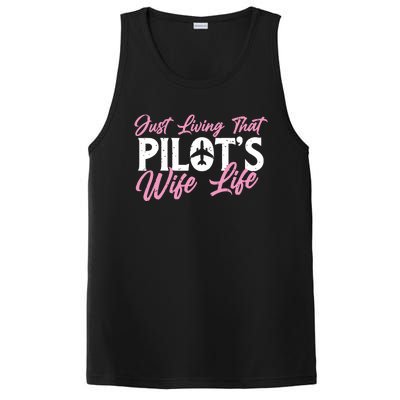 Pilots Wife Life Plane Airline Pilot Aviation Enthusiast PosiCharge Competitor Tank