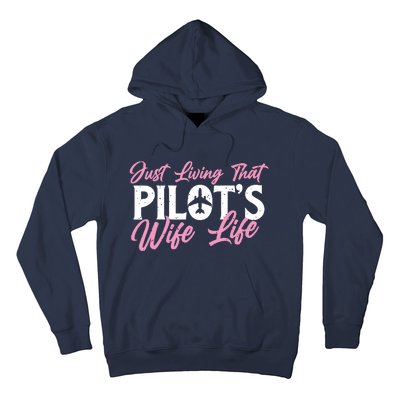 Pilots Wife Life Plane Airline Pilot Aviation Enthusiast Hoodie