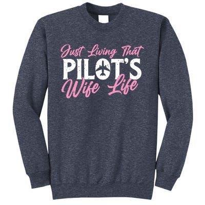 Pilots Wife Life Plane Airline Pilot Aviation Enthusiast Sweatshirt