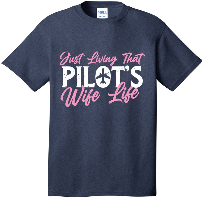 Pilots Wife Life Plane Airline Pilot Aviation Enthusiast T-Shirt