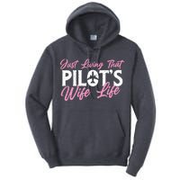 Pilots Wife Life Plane Airline Pilot Aviation Enthusiast Tall Hoodie