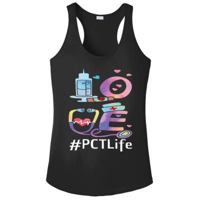 Pct Week Love Patient Care Technician Nursing Gift Ladies PosiCharge Competitor Racerback Tank