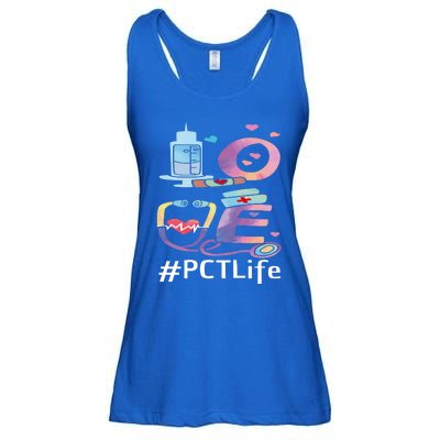 Pct Week Love Patient Care Technician Nursing Gift Ladies Essential Flowy Tank