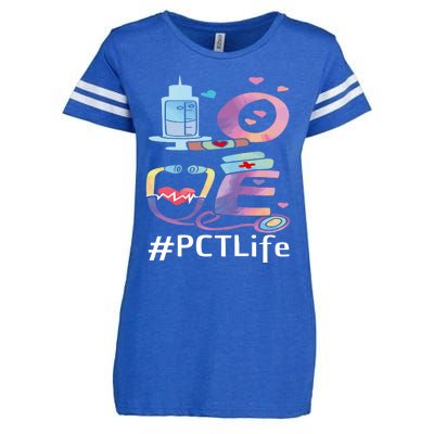 Pct Week Love Patient Care Technician Nursing Gift Enza Ladies Jersey Football T-Shirt