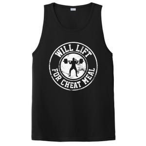 Powerlifting Will Lift For Cheat Meal Funny Gym Workout PosiCharge Competitor Tank