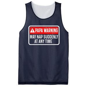 Papa Warning May Nap Suddenly At Any Time For FatherS Day Mesh Reversible Basketball Jersey Tank