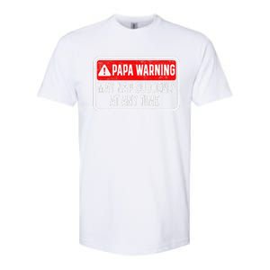 Papa Warning May Nap Suddenly At Any Time For FatherS Day Softstyle CVC T-Shirt