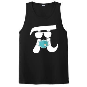 Pi Wearing Mask Happy Pi Day Teacher Student Gift PosiCharge Competitor Tank