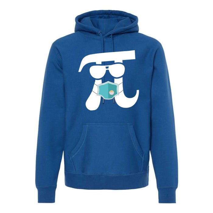 Pi Wearing Mask Happy Pi Day Teacher Student Gift Premium Hoodie