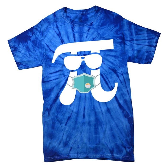 Pi Wearing Mask Happy Pi Day Teacher Student Gift Tie-Dye T-Shirt