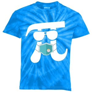 Pi Wearing Mask Happy Pi Day Teacher Student Gift Kids Tie-Dye T-Shirt