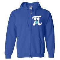 Pi Wearing Mask Happy Pi Day Teacher Student Gift Full Zip Hoodie