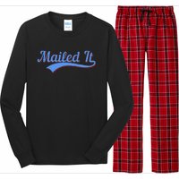 Postal Worker Mailed It Mailman Postman Long Sleeve Pajama Set