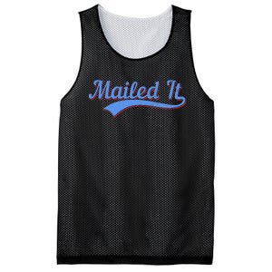 Postal Worker Mailed It Mailman Postman Mesh Reversible Basketball Jersey Tank