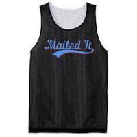 Postal Worker Mailed It Mailman Postman Mesh Reversible Basketball Jersey Tank