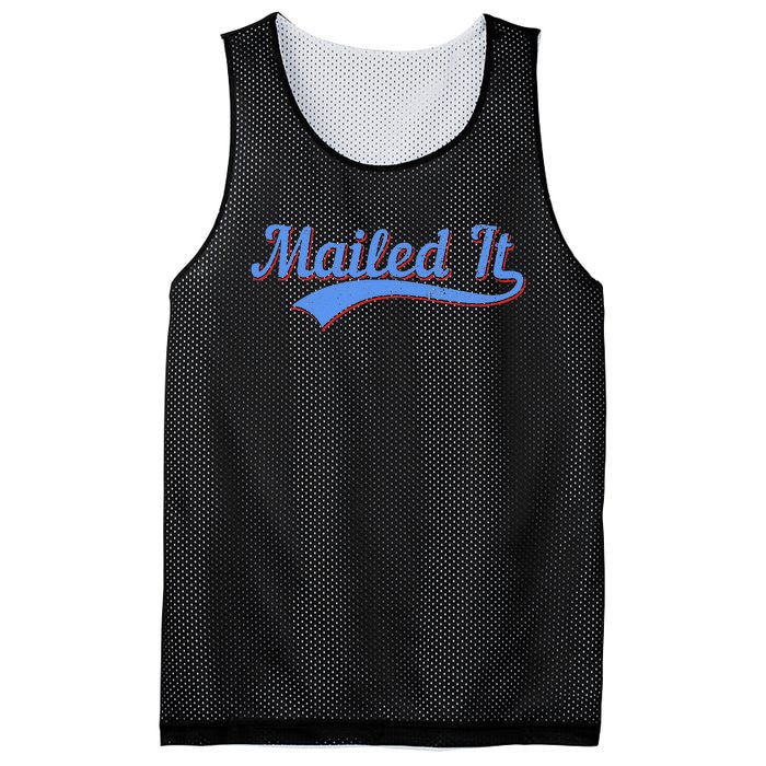 Postal Worker Mailed It Mailman Postman Mesh Reversible Basketball Jersey Tank