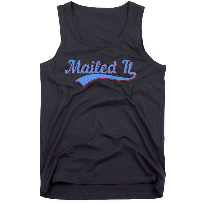 Postal Worker Mailed It Mailman Postman Tank Top