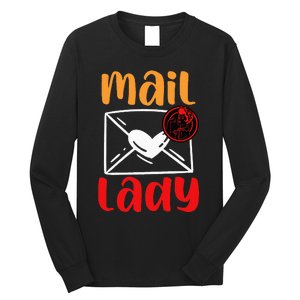 Postal Worker Mailman Mail Lady Long Sleeve Shirt